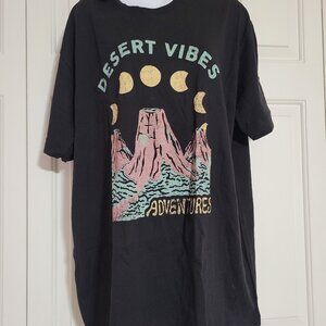 Love Olive .CO Adventures Tee Desert Vibes Black Size XL NWT